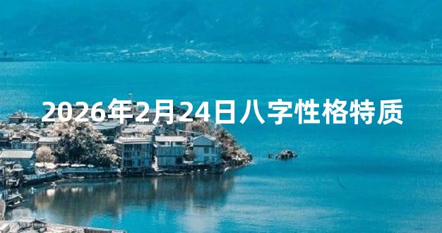 2026年2月24日八字性格特质