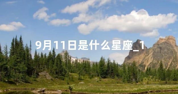 9月11日是什么星座_1