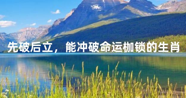 先破后立，能冲破命运枷锁的生肖