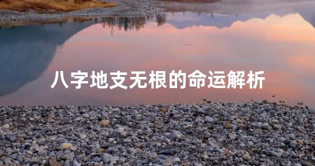 八字地支无根的命运解析
