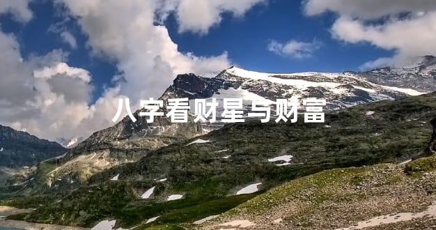 八字看财星与财富