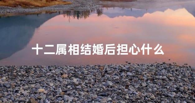 十二属相结婚后担心什么
