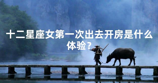 十二星座女第一次出去开房是什么体验？