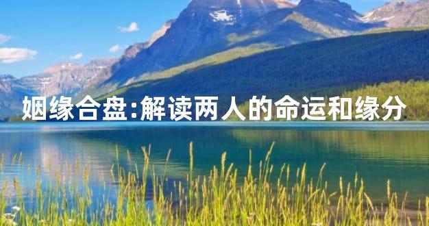 姻缘合盘:解读两人的命运和缘分