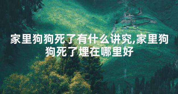 家里狗狗死了有什么讲究,家里狗狗死了埋在哪里好