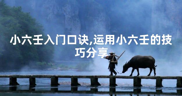 小六壬入门口诀,运用小六壬的技巧分享