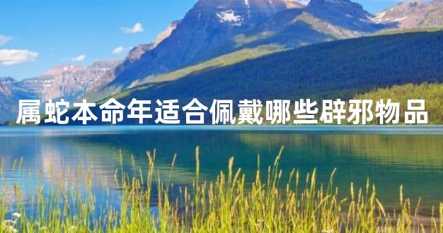 属蛇本命年适合佩戴哪些辟邪物品