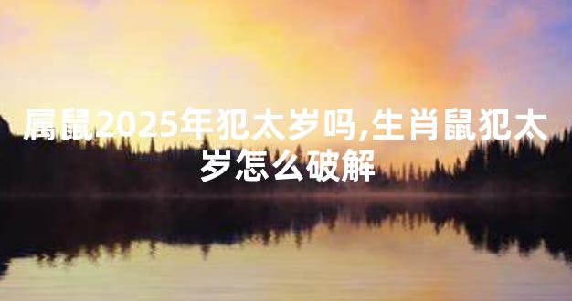属鼠2025年犯太岁吗,生肖鼠犯太岁怎么破解