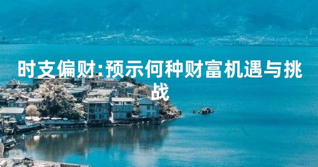 时支偏财:预示何种财富机遇与挑战