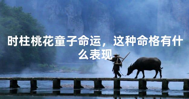 时柱桃花童子命运，这种命格有什么表现