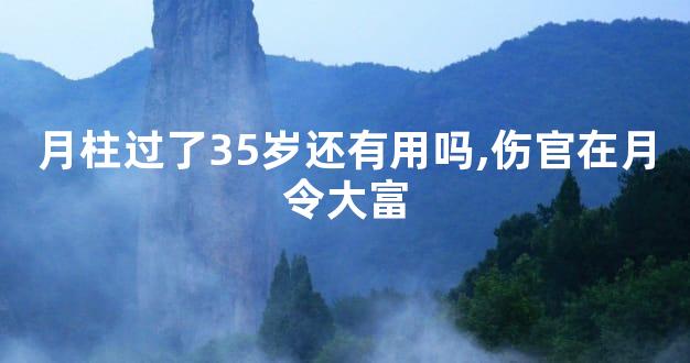 月柱过了35岁还有用吗,伤官在月令大富