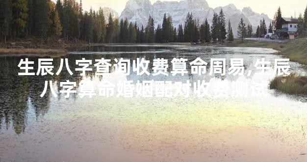 生辰八字查询收费算命周易,生辰八字算命婚姻配对收费测试