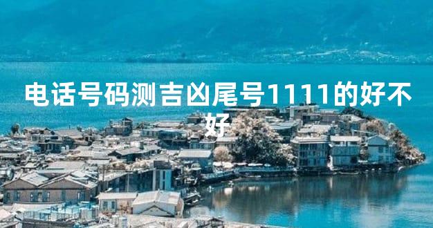 电话号码测吉凶尾号1111的好不好