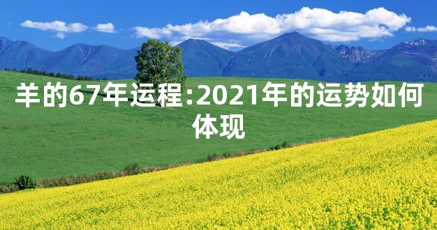 羊的67年运程:2021年的运势如何体现