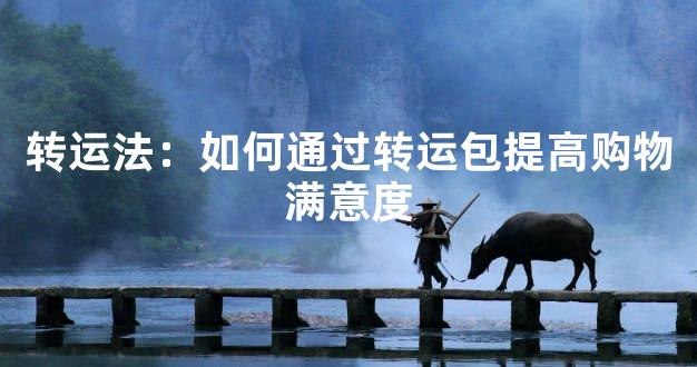 转运法：如何通过转运包提高购物满意度