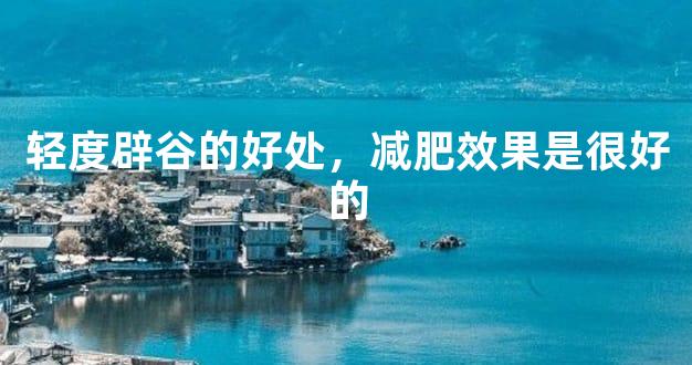 轻度辟谷的好处，减肥效果是很好