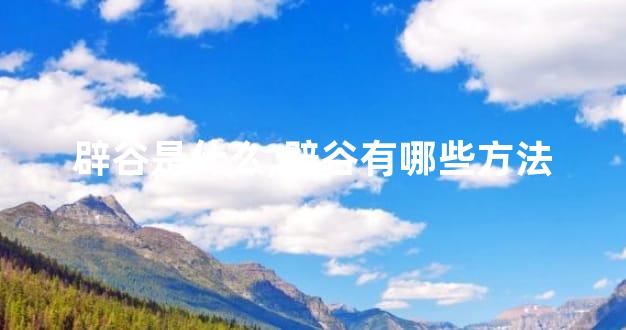 辟谷是什么,辟谷有哪些方法