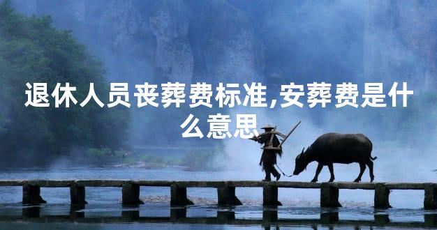 退休人员丧葬费标准,安葬费是什么意思