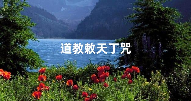 道教敕天丁咒